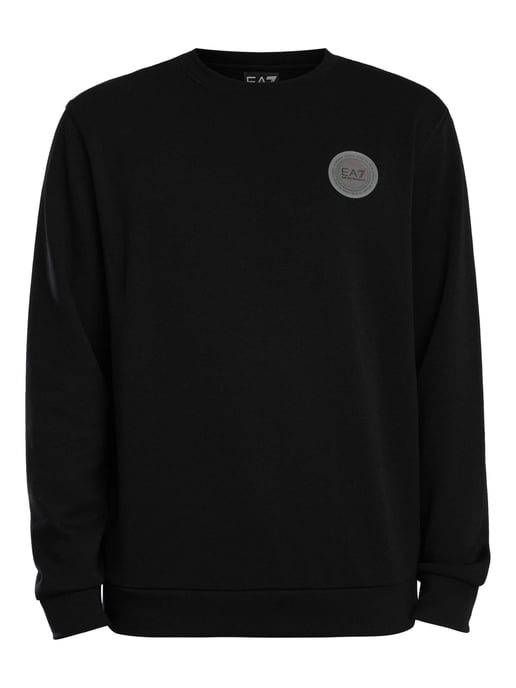 EA7 Sweatshirt Mit Logo-Patch, Schwarz - Image 6