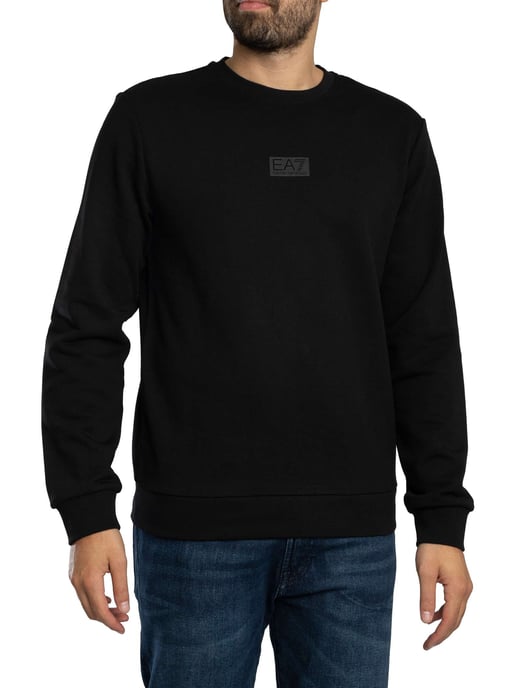 EA7 Sweatshirt Mit Back Box Logo, Schwarz - Image 1