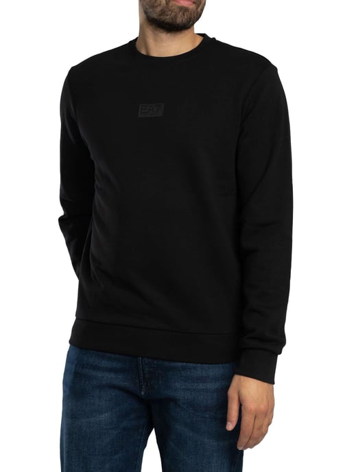 EA7 Sweatshirt Mit Back Box Logo, Schwarz - Image 2