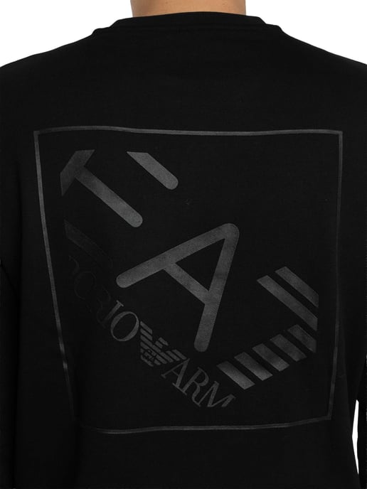 EA7 Sweatshirt Mit Back Box Logo, Schwarz - Image 5
