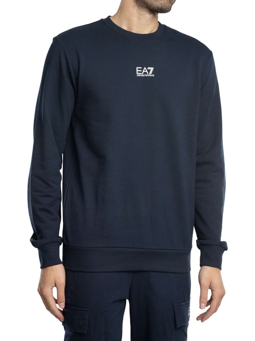 EA7 Sweatshirt Mit Logo In Regulärer Passform, Blau - Image 1