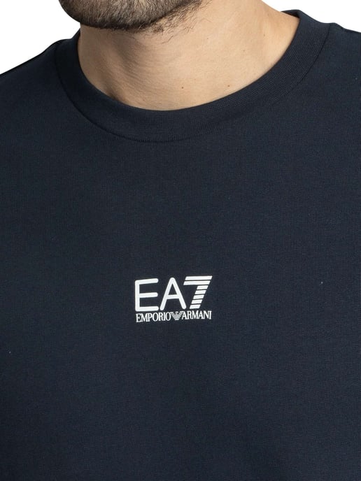EA7 Sweatshirt Mit Logo In Regulärer Passform, Blau - Image 4
