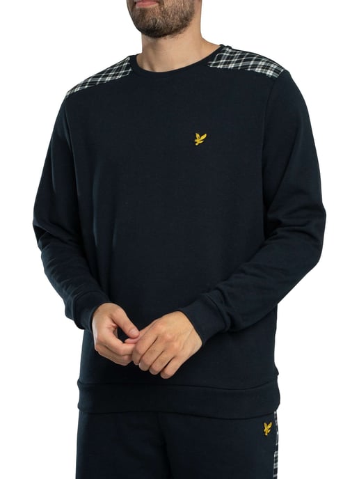 Lyle & Scott Sweatshirt Mit Karomuster, Blau - Image 2