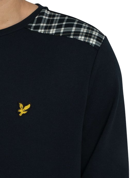 Lyle & Scott Sweatshirt Mit Karomuster, Blau - Image 4