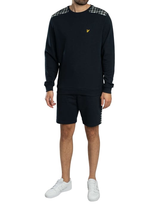 Lyle & Scott Sweatshirt Mit Karomuster, Blau - Image 5
