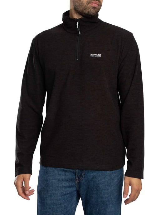 Regatta Thompson Meliertes Fleece Mit Halbem Reißverschluss, Grau - Image 1