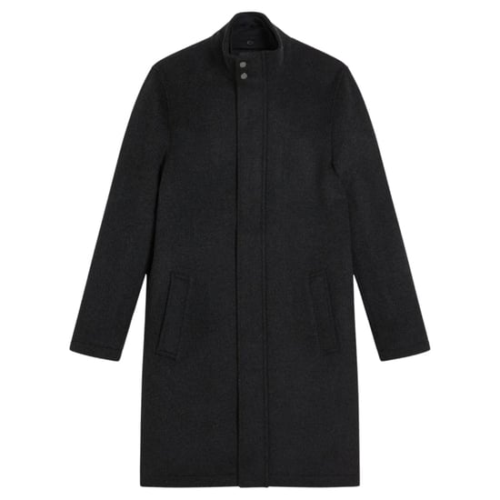 Ted Baker Ederson Wollmischung, Grauer Mantel Mit Stehkragen - Image 1