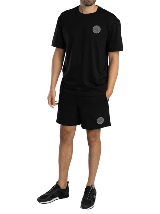 EA7 Shorts Mit Badge-Logo, Schwarz - Image 6