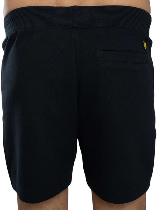 Lyle & Scott Piqué Track Sweat Shorts, Blau - Image 4