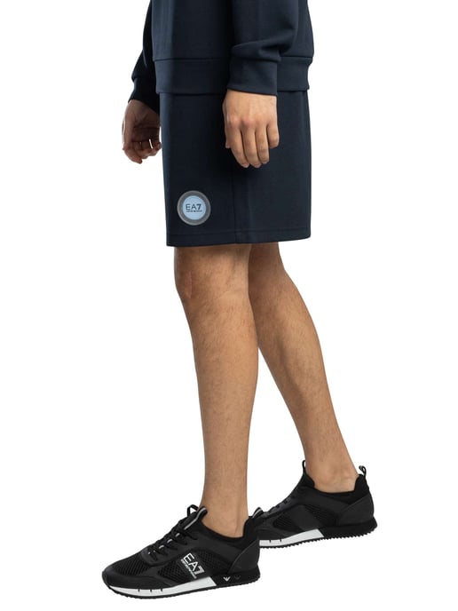 EA7 Shorts Mit Badge-Logo, Blau - Image 2