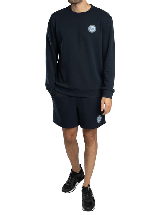 EA7 Shorts Mit Badge-Logo, Blau - Image 6