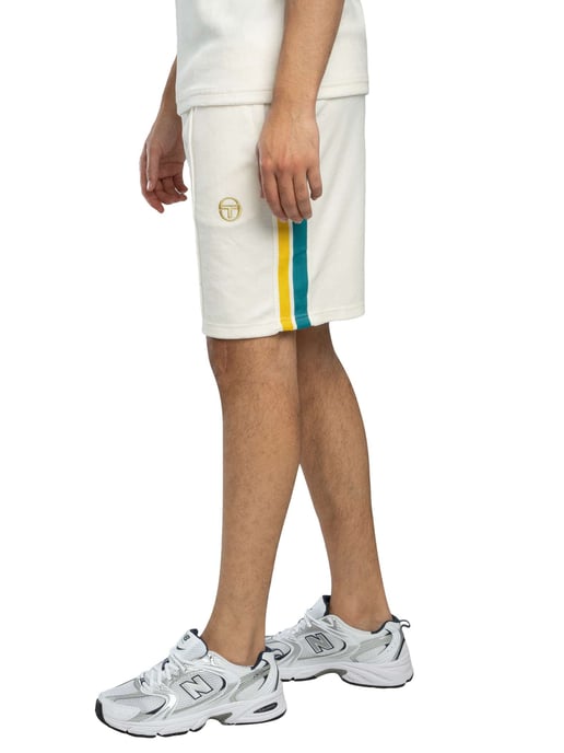 Sergio Tacchini Monte Velours-Sweatshorts, Weiß - Image 2