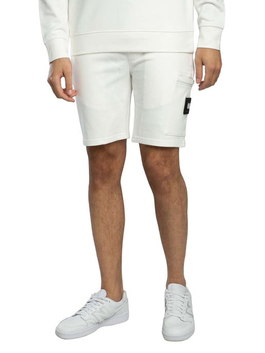 Weekend Offender Hawkins Sweatshirt-Shorts Mit Reißverschlusstasche, Weiß - Image 1