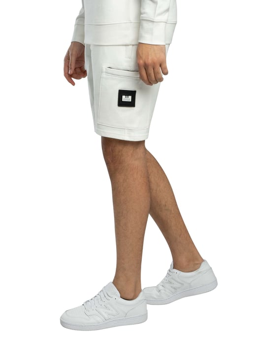 Weekend Offender Hawkins Sweatshirt-Shorts Mit Reißverschlusstasche, Weiß - Image 2