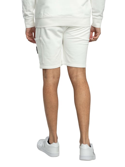 Weekend Offender Hawkins Sweatshirt-Shorts Mit Reißverschlusstasche, Weiß - Image 3