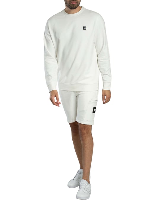 Weekend Offender Hawkins Sweatshirt-Shorts Mit Reißverschlusstasche, Weiß - Image 6
