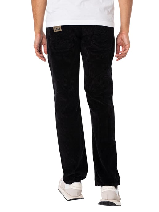 Lois Jeans Neue Dallas Jumbo Cord Jeans, Schwarz - Image 3