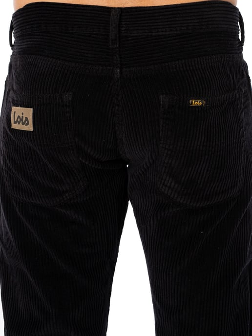Lois Jeans Neue Dallas Jumbo Cord Jeans, Schwarz - Image 4