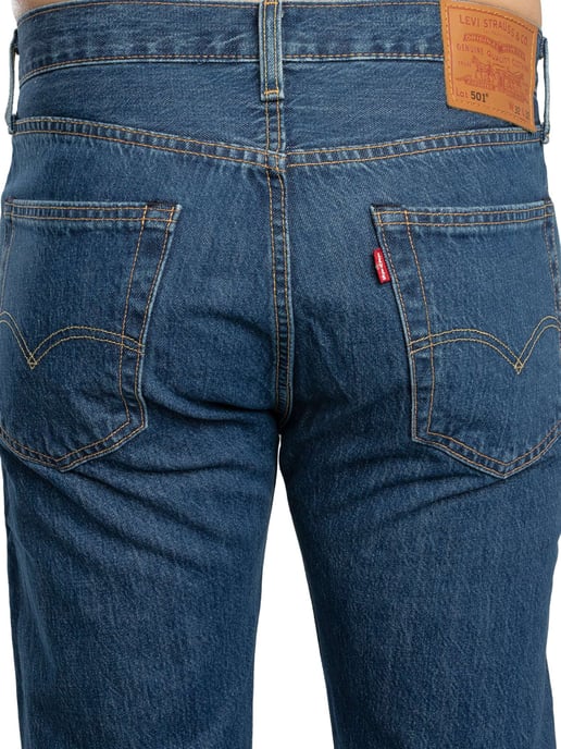 Levi's 501 Original Fit Denim Jeans, Blau - Image 4