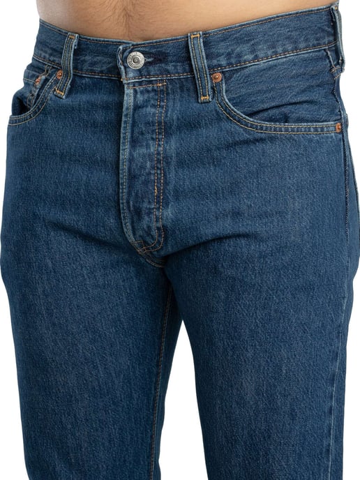 Levi's 501 Original Fit Denim Jeans, Blau - Image 5