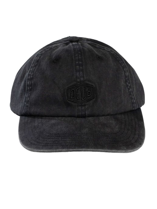 Deus Ex Machina Shield Garment Dyed Dad Cap, Schwarz - Image 5