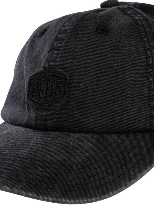 Deus Ex Machina Shield Garment Dyed Dad Cap, Schwarz - Image 6