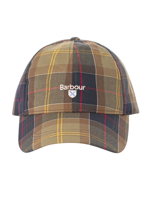 Barbour Tartan-Sport-Baseballkappe, Grün - Image 5
