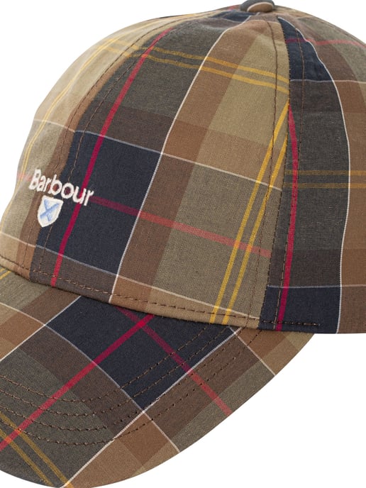 Barbour Tartan-Sport-Baseballkappe, Grün - Image 6