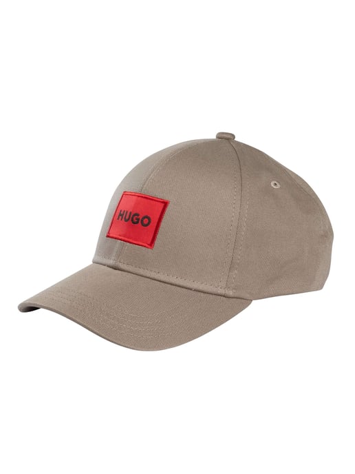 HUGO Box-Logo-Baseballmütze, Beige - Image 1