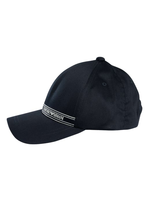 Emporio Armani Markenstreifenkappe, Blau - Image 2