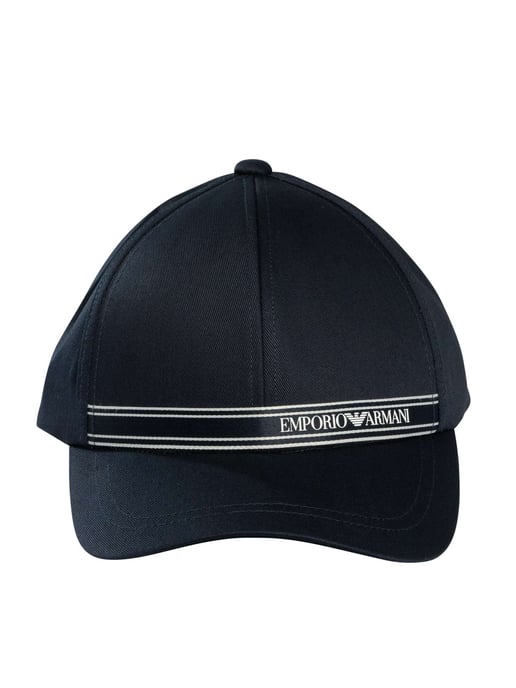 Emporio Armani Markenstreifenkappe, Blau - Image 5