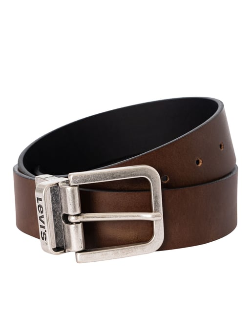 Levi's Wendbarer Ledergürtel Mit Metallschnalle, Braun - Image 1