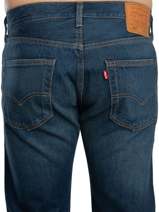 Levi's 501 Original Straight Jeans, Blau - Image 4