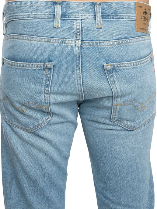 Replay Grover Straight Fit Jeans, Blau - Image 4