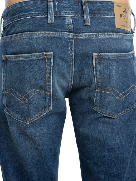 Replay Grover Straight Jeans, Blau - Image 4