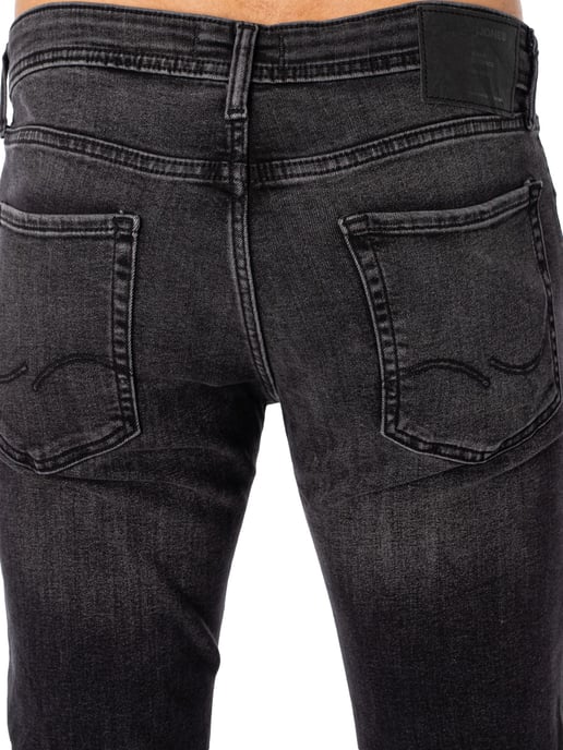 Jack & Jones Glenn Original 817 Slim Jeans, Schwarz - Image 4