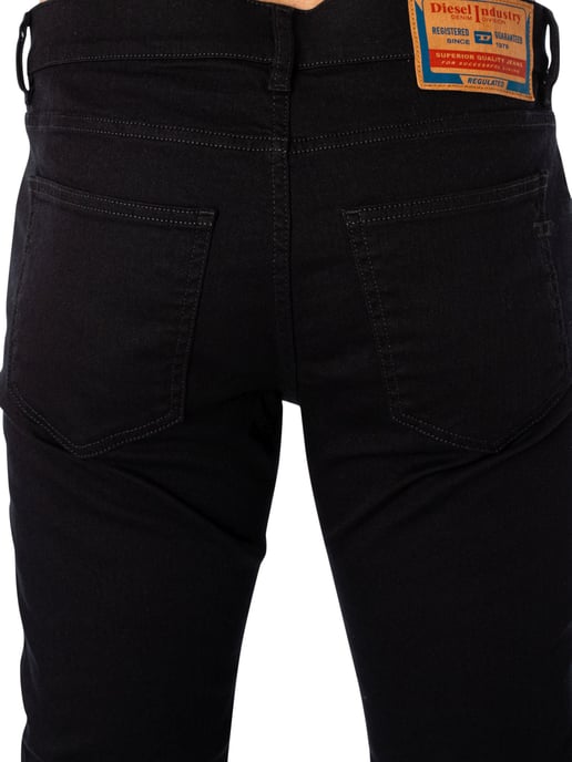 Diesel Slim-Jeans Von D-Strukt, Schwarz - Image 4