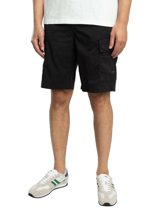 BOSS Sisla Relaxed Cargo Shorts, Schwarz - Image 1