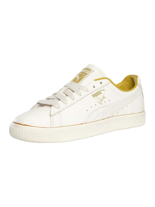 Puma Clyde – Die Ungetragenen Ledersneaker, Weiß - Image 1