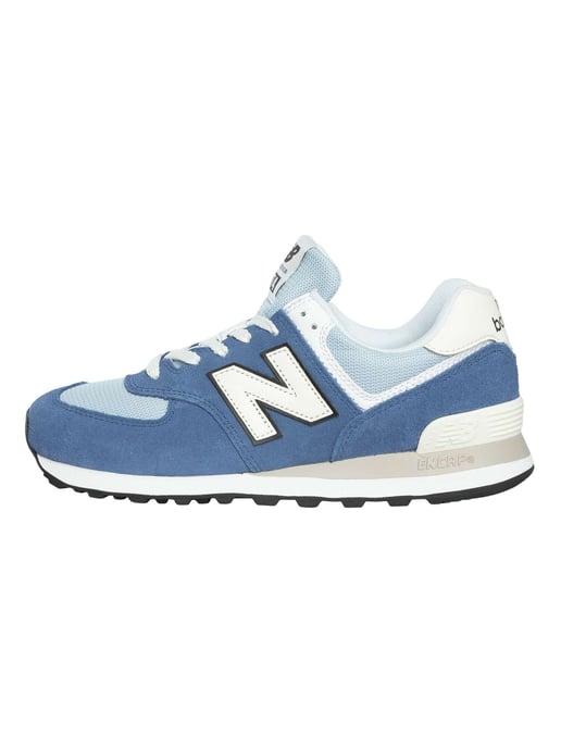 New Balance 574 Wildleder Trainer, Blau - Image 2