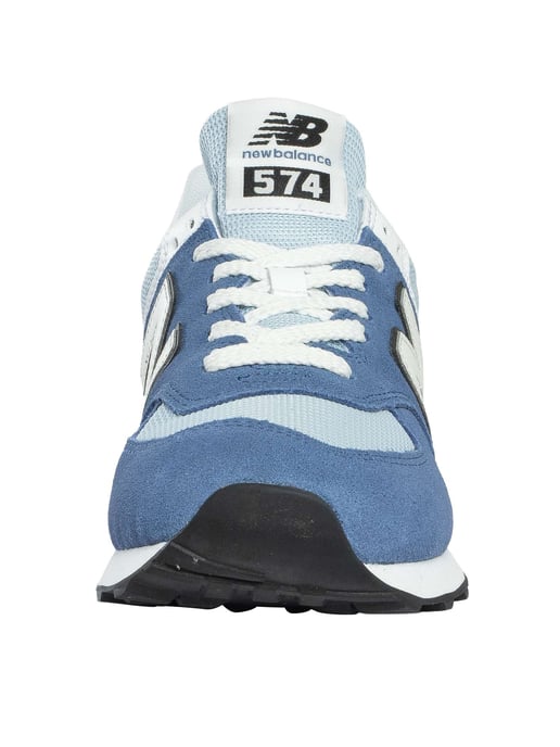 New Balance 574 Wildleder Trainer, Blau - Image 4
