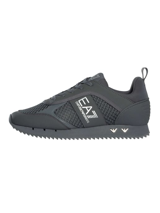 EA7 Sportliche Mesh-Sneaker Mit Logo, Grau - Image 2