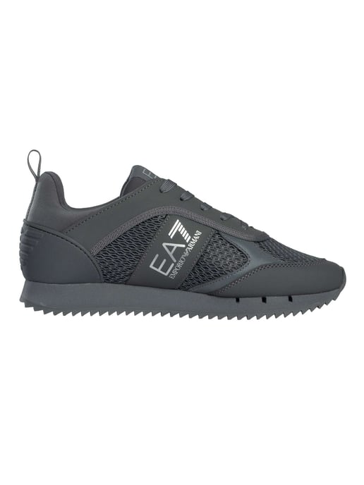 EA7 Sportliche Mesh-Sneaker Mit Logo, Grau - Image 3