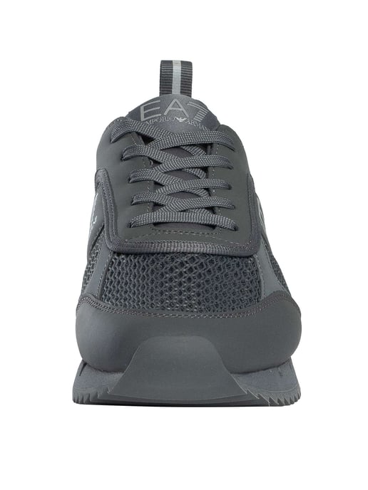 EA7 Sportliche Mesh-Sneaker Mit Logo, Grau - Image 4