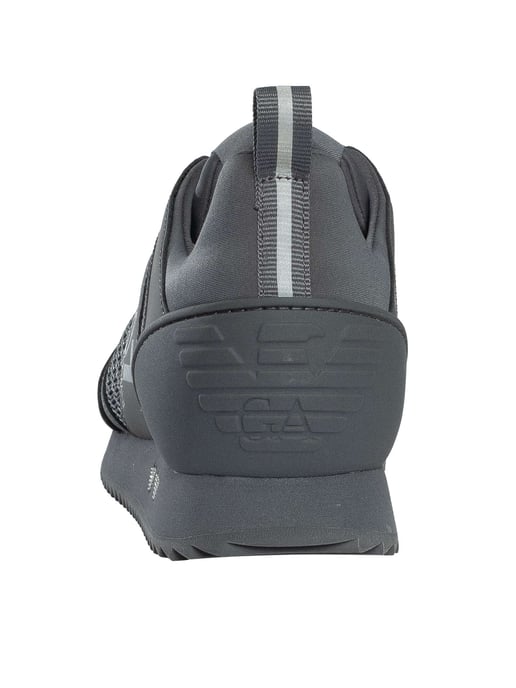EA7 Sportliche Mesh-Sneaker Mit Logo, Grau - Image 5