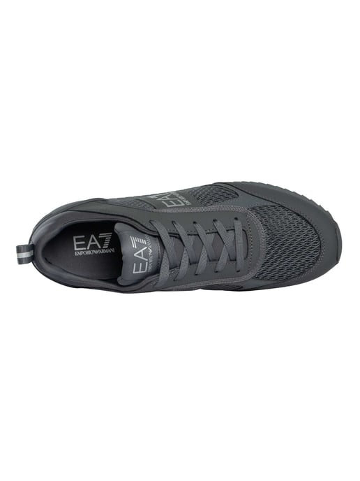 EA7 Sportliche Mesh-Sneaker Mit Logo, Grau - Image 6
