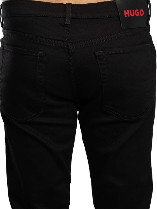 HUGO 634 Tapered Jeans, Schwarz - Image 4