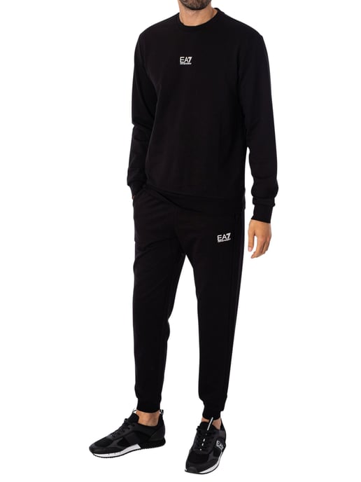 EA7 Logo-Jogger, Schwarz - Image 6