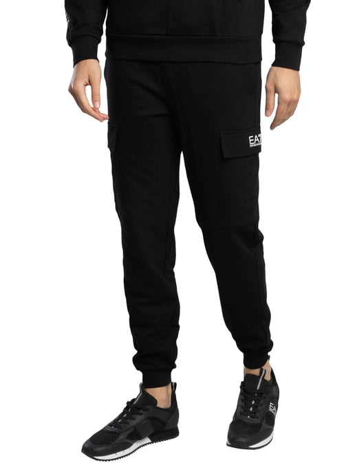 EA7 Jogginghose Mit Logo In Normaler Passform, Schwarz - Image 1