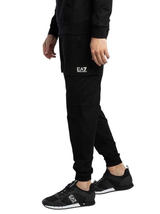 EA7 Jogginghose Mit Logo In Normaler Passform, Schwarz - Image 2
